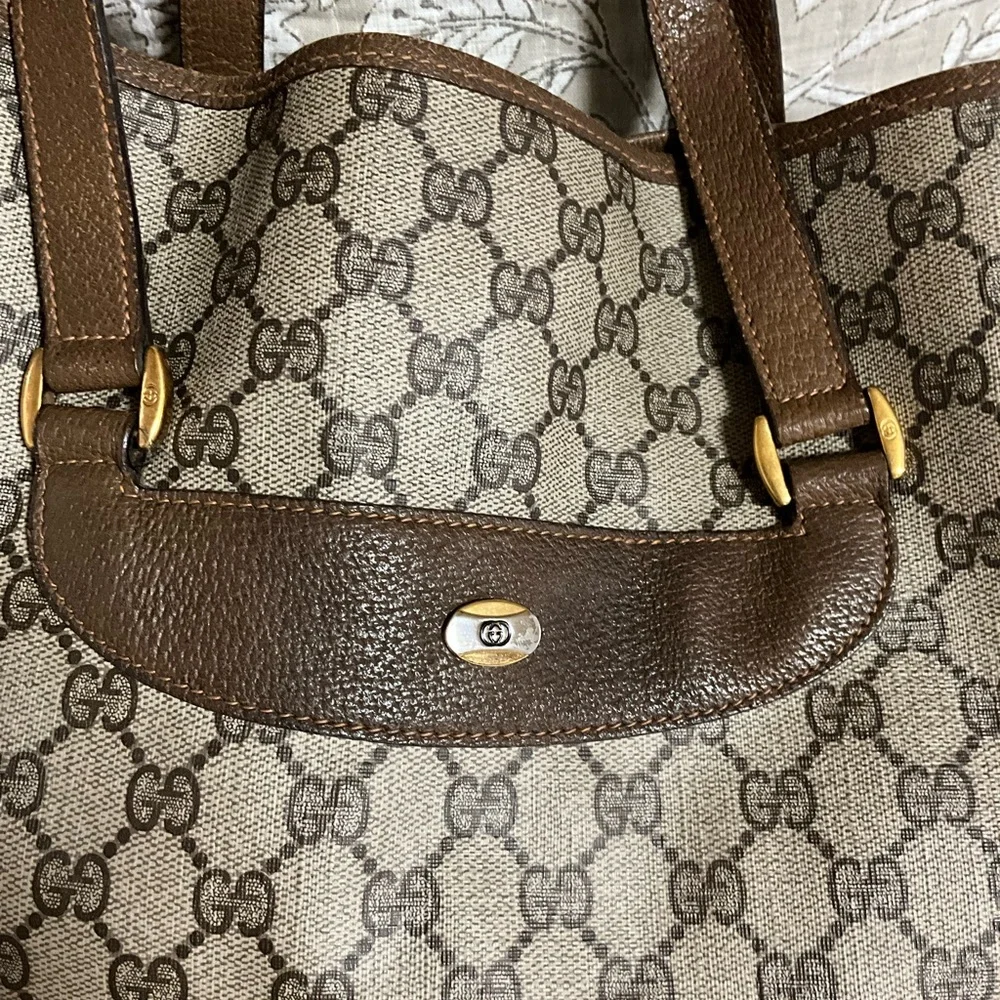 Vintage Gucci Brown Tote Bag